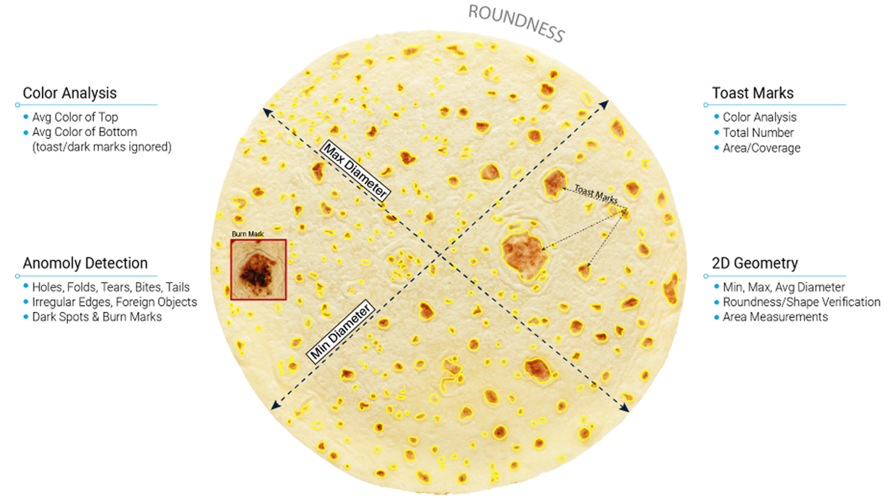 Pizza Topping Distribution and Appearance vision Inspection(pic1)